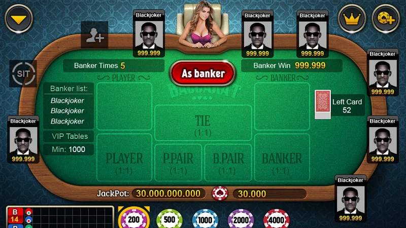baccarat 2 Tỷ lệ thắng cược luôn áp đảo tại cửa Banker